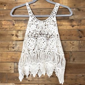 Beautiful Crochet top by Love Tree , Los Angeles
